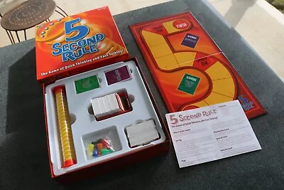 University Games 5 Second Rule Board Game - 100% Complete. Some Cards Sealed. • $22.95