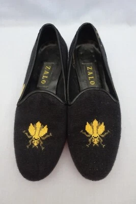 $37.89 • Buy Womens ZALO Shoes Flats Slip-On Loafer Needlepoint BEE Tapestry 8 M