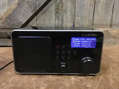 Logik IR100 Internet Radio Technology Black Wi-Fi Wireless Web Spares Repairs • £29.99