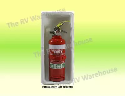 WHITE Fire Extinguisher Box Caravan Motorhome 1KG JAYCO MARINE ACCESSORIES PARTS • $12