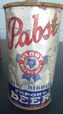 Pabst Blue Ribbon Export Flat Top Beer Can  Instruction IRTP  Keglined • $12.99