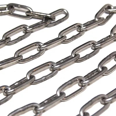 £257.19 • Buy 4mm SHORT LINK STAINLESS STEEL CHAIN A4 AISI 316 MARINE GRADE CHOICE OF LENGTHS