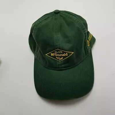 Mcdonald Advertising Hat Cap Green Adult Used Strapback G6D • $9.99