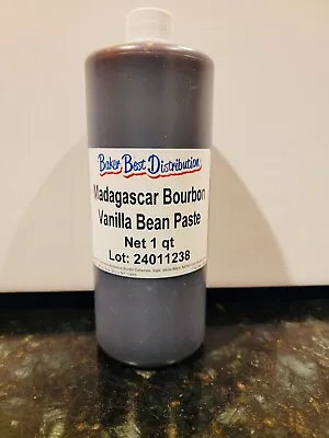 Madagascar Bourbon PURE Vanilla Bean Paste 1 QUART (32 OZ)  For Baking & Cooking • $64.99
