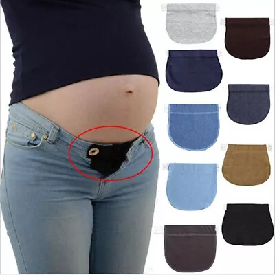 Adjustable Elastic Maternity Pregnancy Waistband Belt Waist Extender Band[  ZD • £5.08