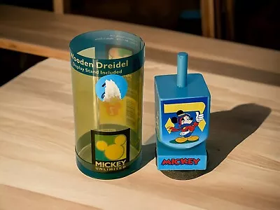Mickey & Co. Wooden Dreidel With Display Stand Vintage • $6.95