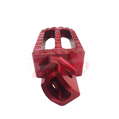 Red Oversized Foot Peg Billet Aluminum Honda Pit Bike Universal  CRF XR 50 ATV • $54.99