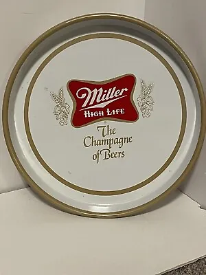 Vintage Miller High Life Tin 12” Beer Tray Serving S11 • $18.95