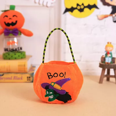 £4.88 • Buy Halloween Trick Or Treat Bags Non-Woven Candy Bag - Orange