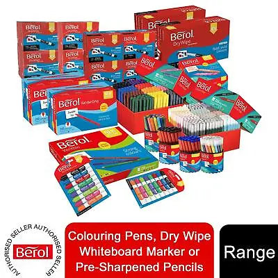 £104.99 • Buy Berol Colouring Pens, Dry Wipe Whiteboard Marker Or Pre-Sharpened Pencils