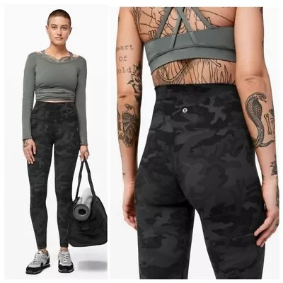 Lululemon Align Pant Incognito Camo Multi Grey Size 4 Women's • $50