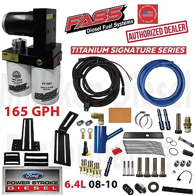 FASS Titanium 165 GPH Fuel Lift Pump System 08-10 Powerstroke Diesel Ford 6.4L • $711.55