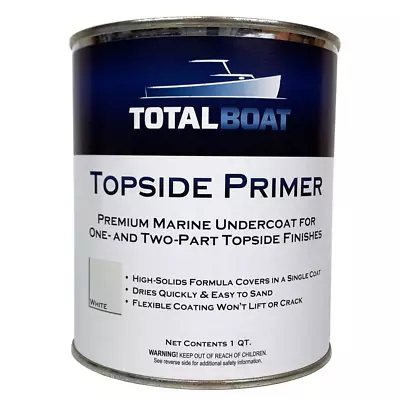 Marine Topside Boat Paint Primer For Fiberglass And Wood White 1 Quarts (Pack  • $67.88