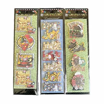 Vintage Mary Engelbreit Dimensional Stickers Lot Of 3 Christmas Themed • $12.95