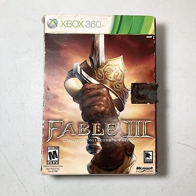 Fable III 3 Limited Collectors Edition Xbox 360 Complete With Accessories Tested • $42