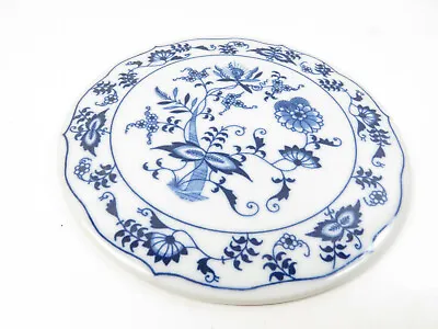 $12.60 • Buy Blue Danube-Blue Onion Trivet Hot Plate Cheese Plate 5 1/2 In Round