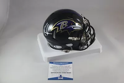 Mark Ingram Signed Baltimore Ravens Mini Helmet Beckett COA #2 • $80