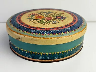 Carr & Co Vintage Round Floral Biscuit Tin • £7.99