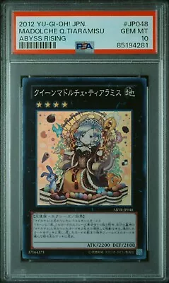 Psa 10 2012 Yu-gi-oh! Japanese Abyss Rising Jp048 Madolche Queen Tiaramisu • $100