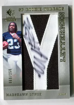 2007 SP Rookie Threads #134 Marshawn Lynch Autograph RC 60/250 A36 034 • $97.17