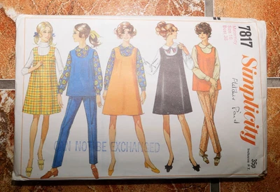 £0.99 • Buy Vintage 1960s Simplicity Dress Pattern #7817 - No Reserve