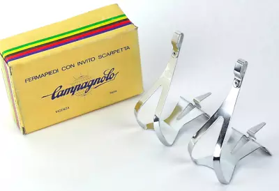 $90.30 • Buy Campagnolo Nuovo Record Toe Clips Medium Steel Vintage Road Bike LAST NOS