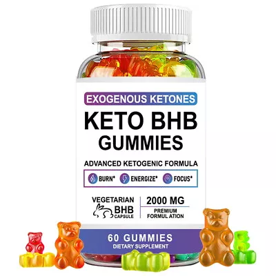 1/2X Advanced 60 Keto BHB Gummies For Weight Loss Fat Burner Improve Immunity • $17.85