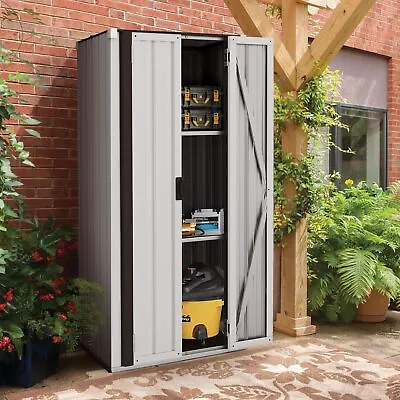 Metal Garage Storage Cabinet Large Tool Cabinets W/ Adjustable Shelves Lockable • $171.99