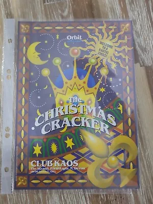 Christmas Cracker At Club Kaos 17th December 1993 A5 Rave Flyer  • £2.99