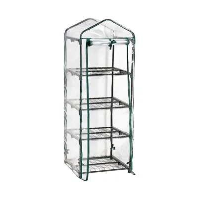 4 Tier Portable Mini Green House For Garden With Shelves Grow Tent Potted Plants • £16.95