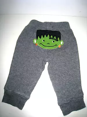 3 Months Carter's Baby Pants Cute Frankenstein Grey Sweats • $7