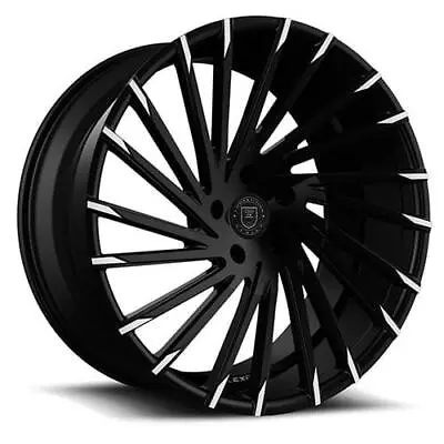 24 Inch 24x10 Lexani WRAITH Machined Tips Wheels Rims 5x4.25 5x108 +38 • $2271.72