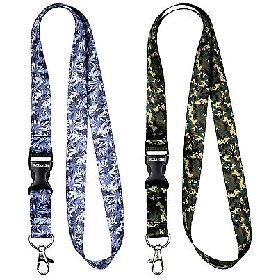Pack Of 3 Camouflage Lanyard Neck Strap For ID Badge Holder With Metal Clip • £6.49