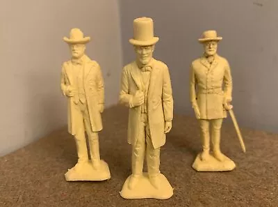 Vintage Marx Civil War  Figures Abe Lincoln General Lee General Grant • $14.99