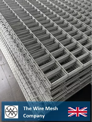 200cm X 100cm Galvanized Wire Mesh Panels | 100mm X 50mm Holes | Strong 4mm Wire • £54.95