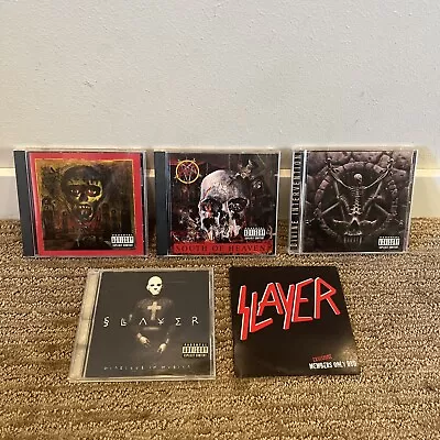 Slayer 5 Disc CD / DVD Metal Lot - Divine Intervention South Of Heaven Detox • $49.99