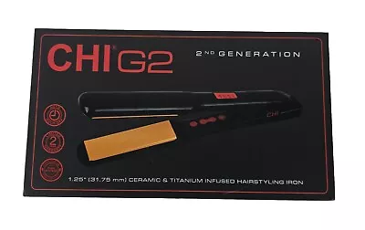 CHI G2 Ceramic And Titanium INFUSED  Hairstyling Iron 1.25   NEW In Box • $58