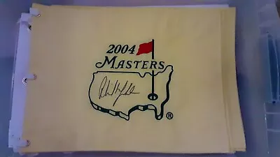 PHIL MICKELSON Signed 2004 Masters Flag PGA Augusta  • $699.95