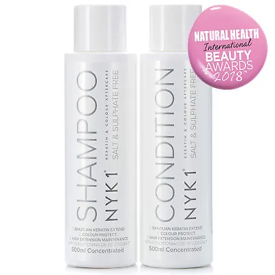 NYK1 Salt Free Sulphate Free Aftercare Shampoo And Conditioner Keratin Colour • £36.95