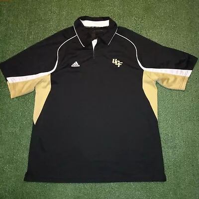 UCF University Of Central Florida Knights Polo Shirt Adidas Climacool (Mens XL) • $14.99