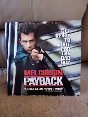 PAYBACK Rare MEL GIBSON Action Movie On LASERDISC 1999 • $49.99