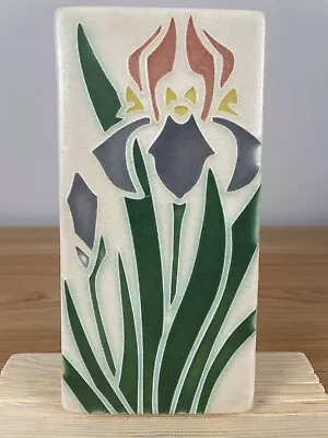 Motawi Tileworks 4X8 Flower Art Pottery Tile Iris White Glaze Variant Test Tile • $99.99