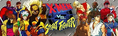 $17 • Buy X-Men Vs Street Fighter 1up Arcade Marquee For Header/Backlit Sign