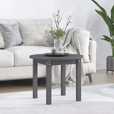 Coffee Table Grey Ø 55x45  Solid Wood Pine F1S5 • £53.27