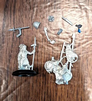 Warhammer 40K Warmachine Metal Miniature Lot Of Mixed Figures Skeleton Chieftain • $15