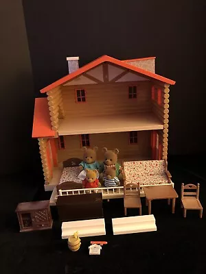 Calico Critters Vintage Maple Town Log Cabin Bear's Store Sylvanian Families • $39.50