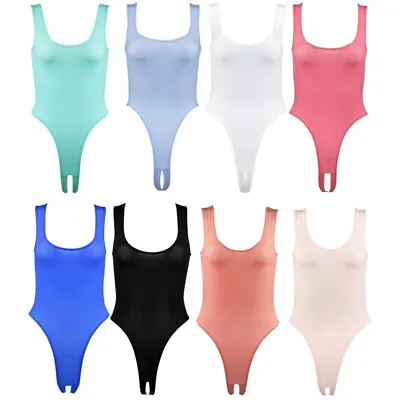 Sexy Women Swimwear One Piece High Cut Bodysuit Swimsuit Thongs Leotard Monokini • $8.76