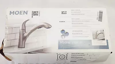 MOEN Medina 87039SRS Single-Handle Pull Out Kitchen Faucet In Spot Stainless • $89.99