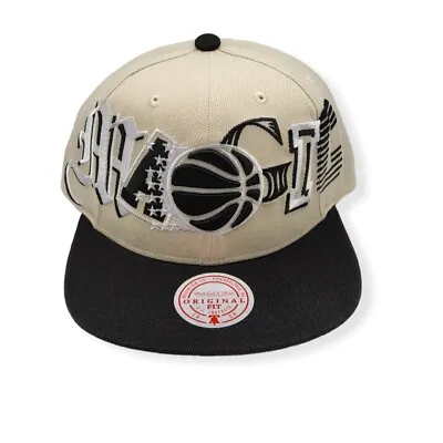 Mitchell & Ness Orlando Magic Hype Type HWC Cream Adjustable Snapback Hat Cap • $40.99