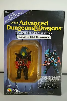 Vintage LJN Advanced Dungeons And Dragons Evil Zarak Half Orc Assassin 1983 MOC • £174.95